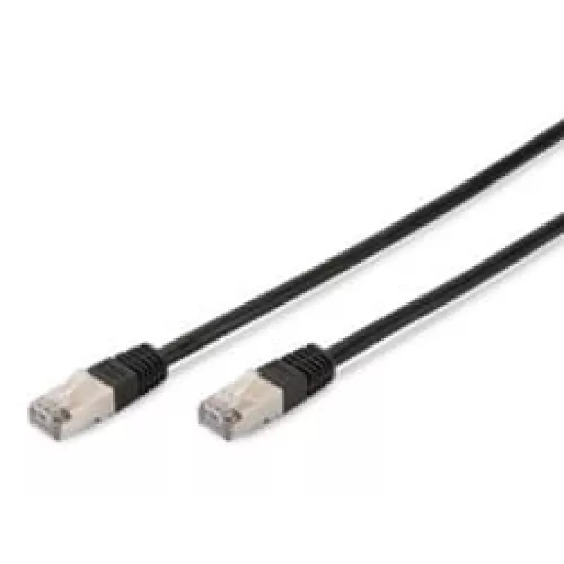 Netzwerkkabel Digitus CAT 5e SF/UTP Patchkabel Schwarz 3m