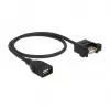 USB-Kabel DeLOCK 85459 USB 2.0 0,5 m Schwarz