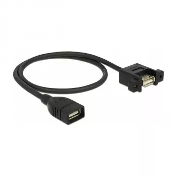USB-Kabel DeLOCK 85459 USB 2.0 0,5 m Schwarz
