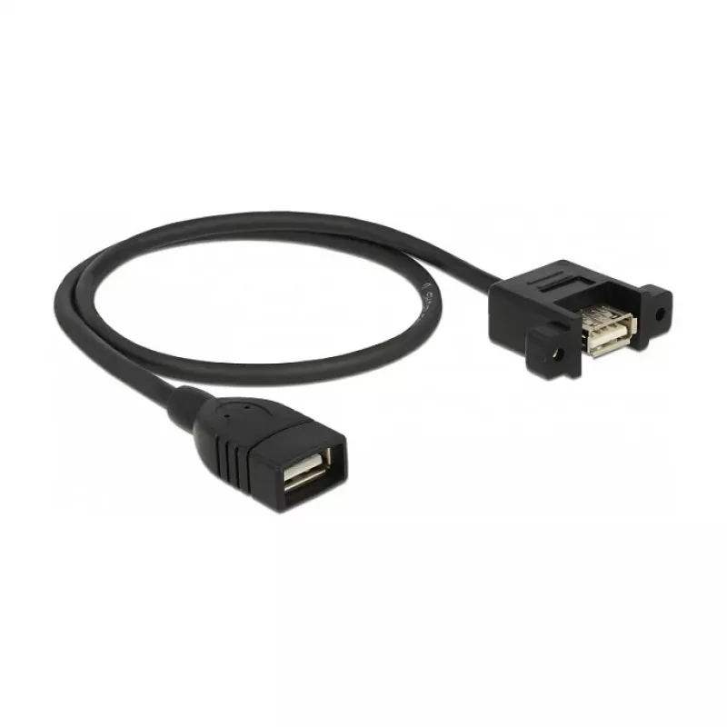 USB-Kabel DeLOCK 85459 USB 2.0 0,5 m Schwarz