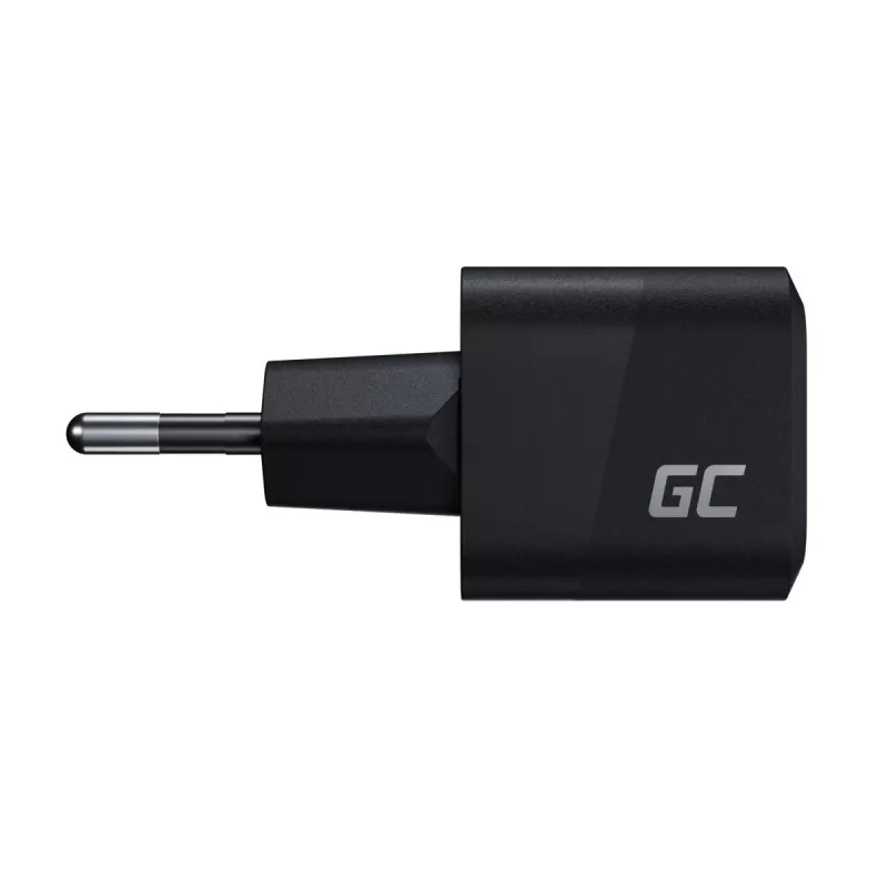 Ladegerät für Mobilgeräte Grün Cell CHARGC06, USB-C 33W, Quick Charge 3.0, AC-Eingang 100–240V, schwarz