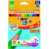 BIC Buntstifte CEV.TRIANG.CBW 10+2 EU 12 Buntstifte, 214842