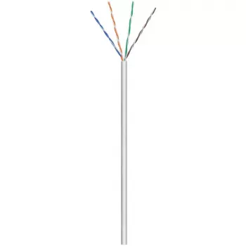 Wentronic Goobay CAT 6 Netzwerkkabel, U/UTP, Grau, 100 m - CCA, AWG 24/7 (Litze), PVC (93884)