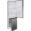 Freistehender Kühlschrank BOMANN KG 7357, 315 L gesamt (219 L Kühlteil, 96 L Gefrierteil), Edelstahl, LED-Beleuchtung, 40 dB