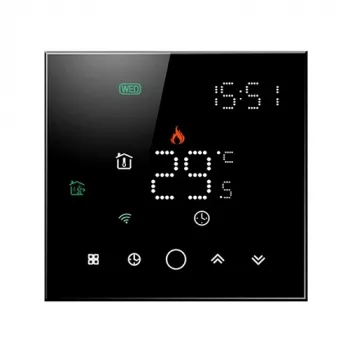 TUYA Programmierbarer WiFi-Thermostat, Schwarz