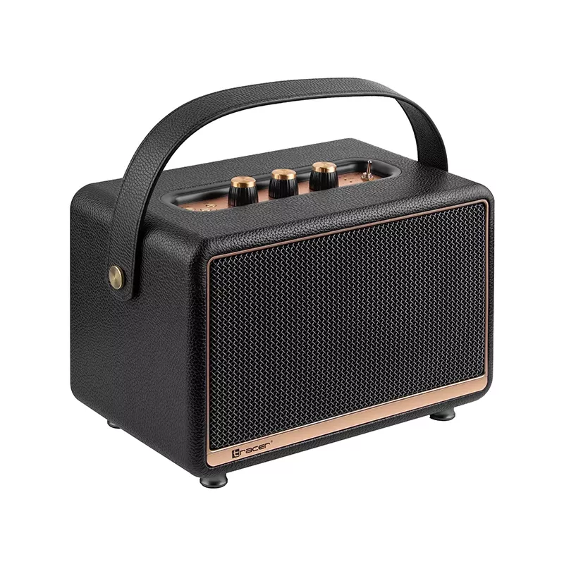 Tragbarer Stereo-Lautsprecher Tracer M30 TWS BT Schwarz, Gold