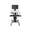 Ergotron WorkFit-C - Single LD Sit-Stand Workstation - Multimedia-Cart - Schwarz - Grau - 7,3 kg - 61 cm (24 Zoll) - 75 x 75, 100 x 100 mm - 360°