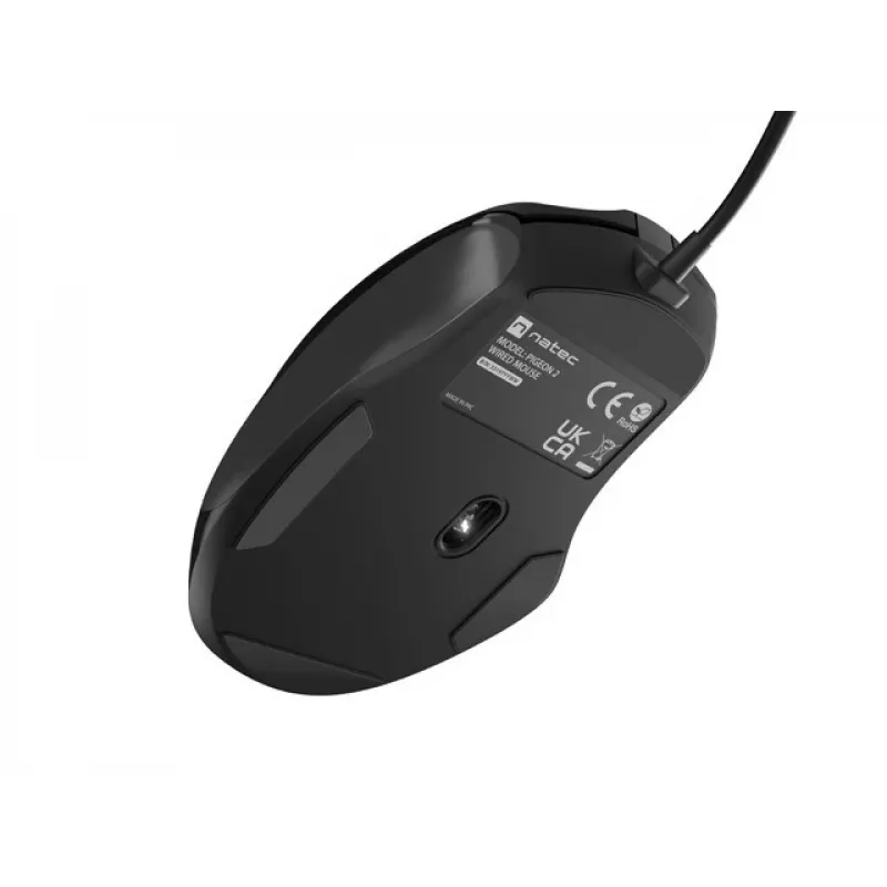 Kabelgebundene optische Maus NATEC NMY-2047 USB Typ-A, 4000 DPI, 6 Tasten, rechtshändig, Hintergrundbeleuchtung