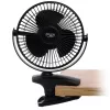 Adler Wiederaufladbarer Clip-on-Tischventilator | AD 7342 | Tischventilator | Schwarz | Durchmesser 15,5 cm | Anzahl Geschwindigkeiten 3 | Oszillation | 5 W