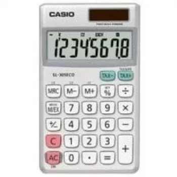 Einfacher Taschenrechner Casio SL-305ECO Pocket Silber Weiß