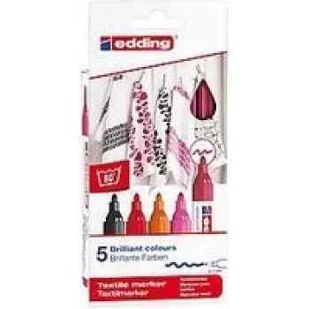 Marker-Set Edding 4500, Rundspitze, 5er-Pack, mehrfarbig, Deutschland