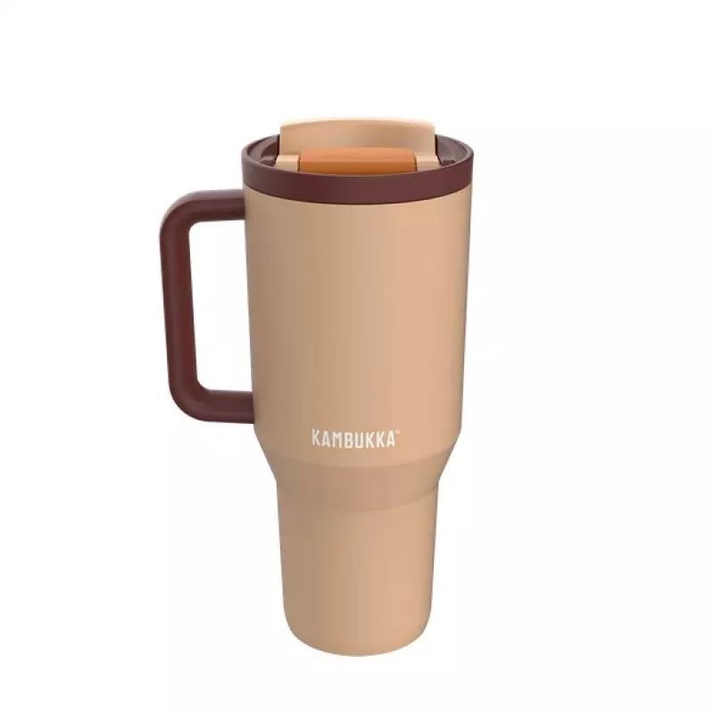 Thermobecher mit Teleskopstrohhalm Kambukka Rio Tumbler 950 ml Almond Dream