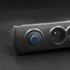Überspannungsschutz Qoltec 50113 Schwarz 8 AC-Ausgänge 230 V 1,8 m