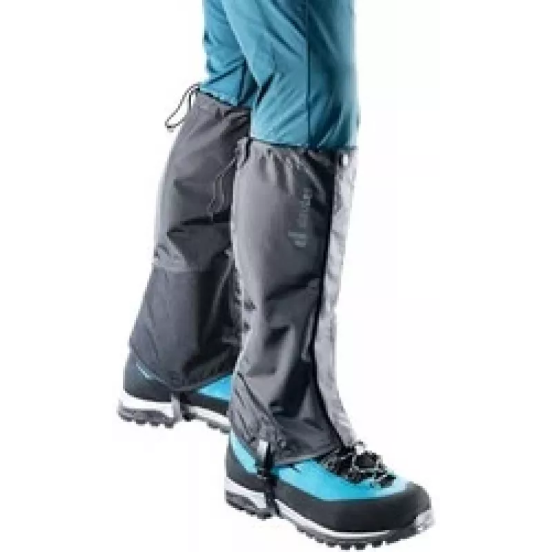 Gamaschen DEUTER 39320257000 schwarz, Größe S — leichte Wandergamaschen, schützende Abdeckung