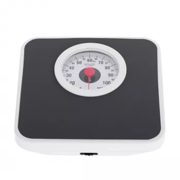 Mechanische Personenwaage Adler AD 8178 – max. 120 kg, Genauigkeit 1 kg, schwarz
