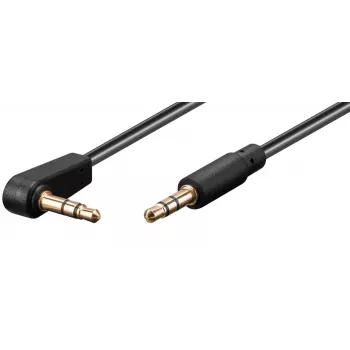 Microconnect AUDLL05A Audiokabel 0,5 m 3,5 mm Schwarz