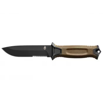 Überlebensmesser GERBER Strongarm Fixed Serrated Coyote