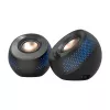 CREATIVE Pebble X 2.0 USB-C Computerlautsprecher mit einstellbarer RGB-Beleuchtung, Bluetooth 5.3, USB-Audio, bis zu 15 W RMS-Leistung für PC und Mac