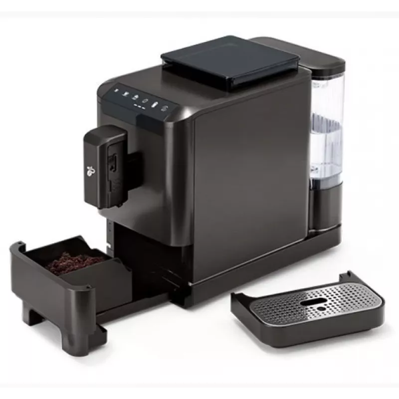 Espressomaschine Tchibo Esperto2 Milk schwarz — integrierter Milchaufschäumer, automatischer Espressovollautomat für die Arbeitsplatte