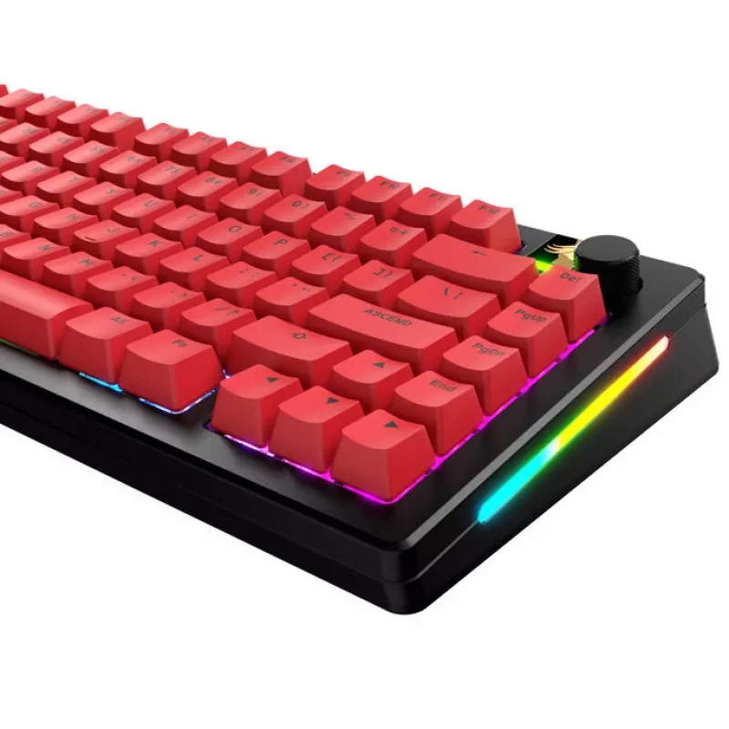 Keycaps GLORIOUS GPBT Basics — PBT, US-ANSI-Layout, rote Akzente