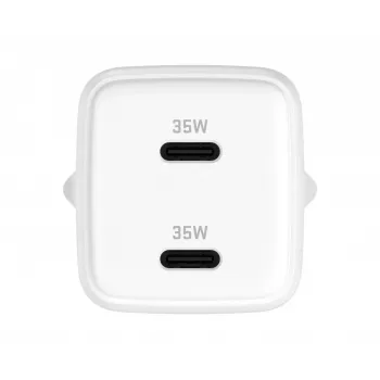 Wand-USB-C-Ladegerät YENKEE G35D 2x18W Power Delivery 3.0 3A
