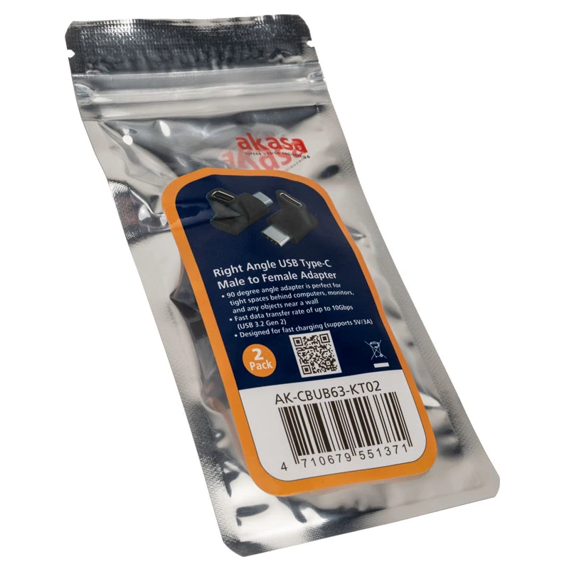 Kabel-Adapter USB Type-C Akasa AK-CBUB63-KT02