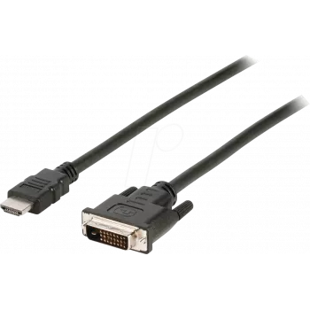 NEDIS HDMI™-Kabel | HDMI™-Stecker | DVI-D 24+1-Pin-Stecker | 1080p | vernickelt | 2,00 m | gerade | PVC | Schwarz | Box
