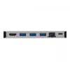 USB-C Dock - 4K HDMI, USB 3.2 Gen 1, USB-A Hub, GbE, Speicherkarte, 100W PD-Ladung, abnehmbares Kabel U442-DOCK5D-GY