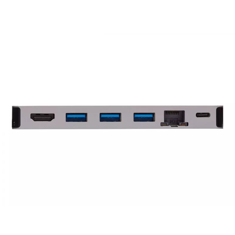 USB-C Dock - 4K HDMI, USB 3.2 Gen 1, USB-A Hub, GbE, Speicherkarte, 100W PD-Ladung, abnehmbares Kabel U442-DOCK5D-GY