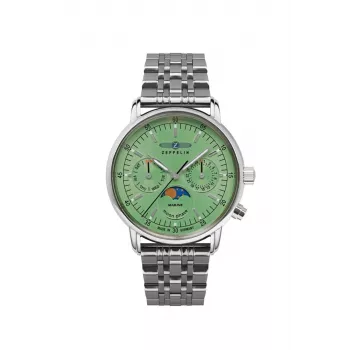 Quarz-Armbanduhr Zeppelin LZ 14 Marine 8637M-4, Edelstahl, wasserbeständig