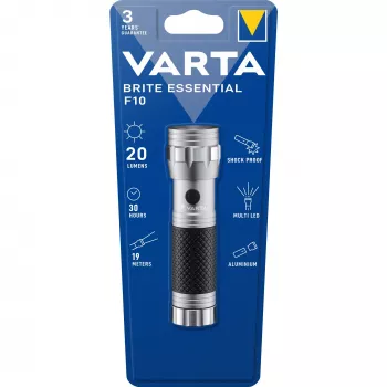 Taschenlampe Varta Brite Essential F10 15608 201 401 — LED, 100 Lumen, kompakt