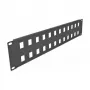 Keystone-Panel DeLOCK 19 Zoll Keystone Patch Panel 24 Port 2U schwarz