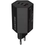 CANYON Charger HEXAGON 65 GaN 65W 2xPD 1xQC EU Black (CND-CHAHEX65B)