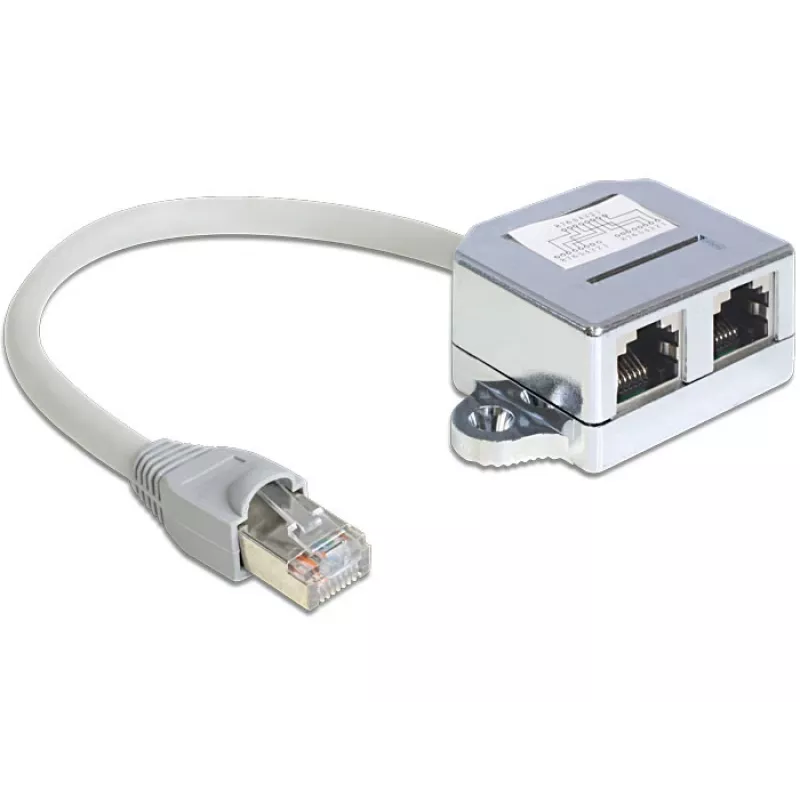 Netzwerkkabel DeLOCK 65441 RJ-45 0,15 m Grau