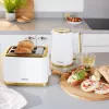 Toaster Petra PT5032WVDE 2-Scheiben, kompakter elektrischer 2-Schlitz-Toaster