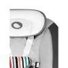 Babywippe Lionelo OTTO COZY Grau — kompakte Babywippe, weicher Sitz, Sicherheitsgurt