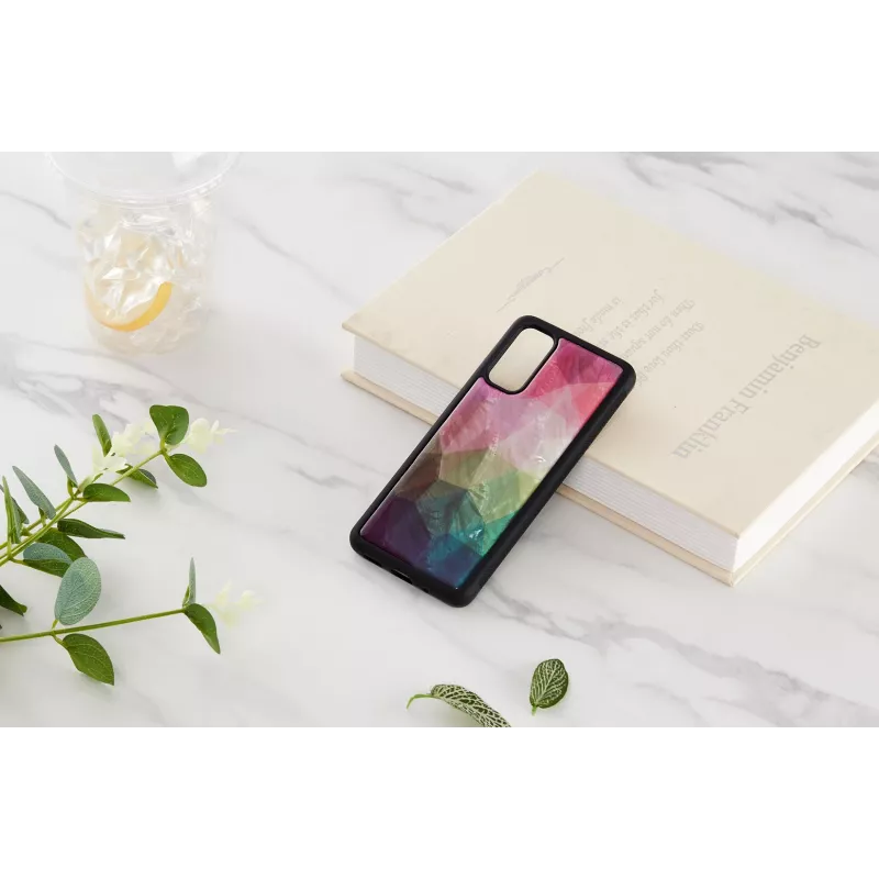 Schutzhülle iKins für Samsung Galaxy S20 – Wasserblumenmuster, schwarz