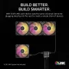 Corsair iCUE LINK RX120 MAX ARGB 120mm Gehäuselüfter 3er-Pack Schwarz