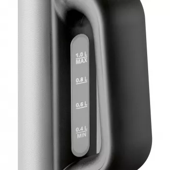ProfiCook PC-WKS 1106 1l 2200W Schwarz – Edelstahl Wasserkocher (501106)