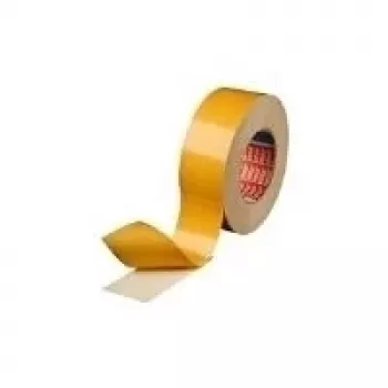 Tesa doppelseitiges Gewebeband 4934, Synthesekautschuk-Kleber, weiß, 50 mm x 25 m, Innenanwendung, 0,2 mm