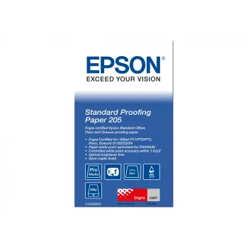 Epson Standard Proofing Paper, 17 Zoll x 50m, 205g/m², 50 m, 43,2 cm, 43,2 cm (17 Zoll), Matt, 190 µm, 205 g/m²
