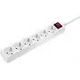 Mehrfachsteckdose AS Schwabe Multipower Strip 11671 — weiß, Schutzkontakt-Steckdosen mit Hauptschalter