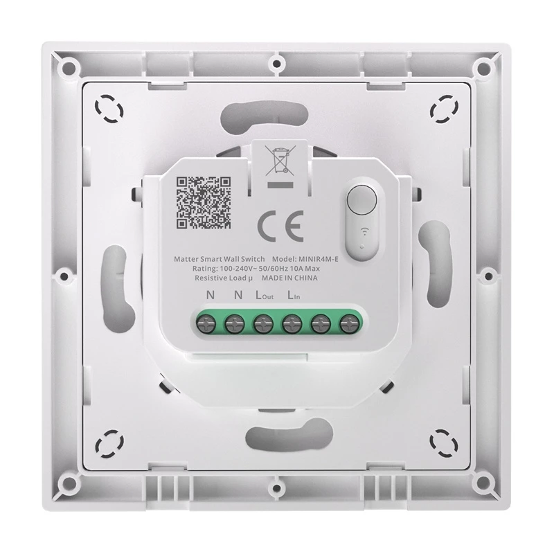 Wand-Smart-Schalter Sonoff MINIR4M-E Matter-kompatibel Wi‑Fi-Steuerung, 4-fach