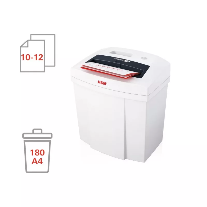Aktenvernichter HSM SECURIO C14 Streifenschnitt 22,6 cm Weiß