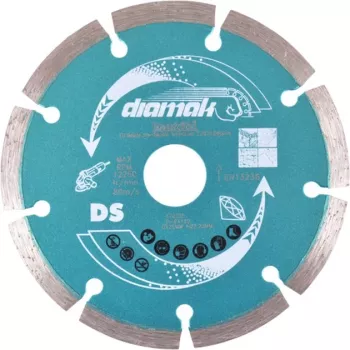 Makita Diamanttrennscheibe 125x22,23 DIAMAK D-61139 Durchmesser 125 mm Innendurchmesser 22,23/20 mm 1 Stück