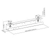 Untertisch-Kabelorganizer Maclean, max. 5 kg, MC-333