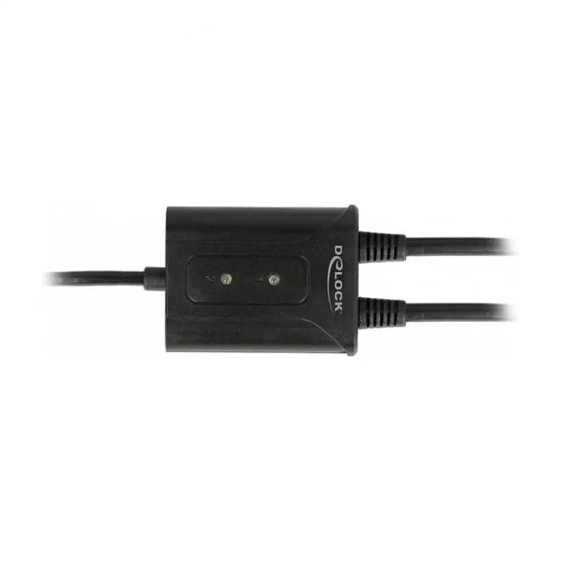 Serielles Kabel DeLOCK 63950 USB 2.0 Typ-A 2 x RS-232 DB9 Schwarz 0,6 m
