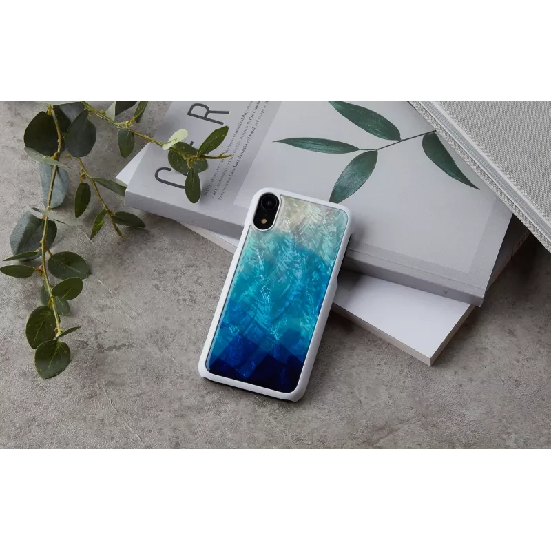 Smartphone-Hülle iKins für iPhone XR — außen Blausee, innen Schwarz