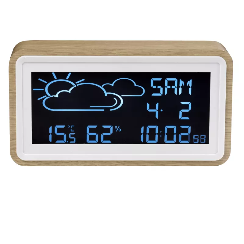 Digitale Wetterstation Denver WS-72 Holz LCD DC/Batterie