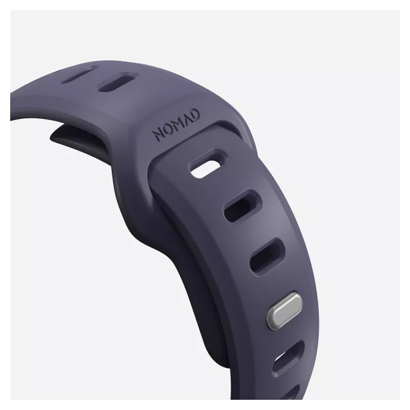 Band Nomad Tempo Band Lila Gummi, kompatibel mit Smartwatch, 18 mm Breite, Handgelenk 135–175 mm